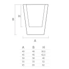 Indoor Decorative Vase in Colored Polyethylene Made in Italy - Mengo Viadurini