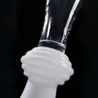 Indoor Decorative Glass Vase with White Base Made in Italy - Catia Viadurini