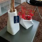 Decorative Design Vase in Bardiglio or Carrara Marble Made in Italy - Prisma Viadurini