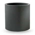Cylindrical Shape Decorative Vase in Polyethylene Made in Italy - Tonello Viadurini
