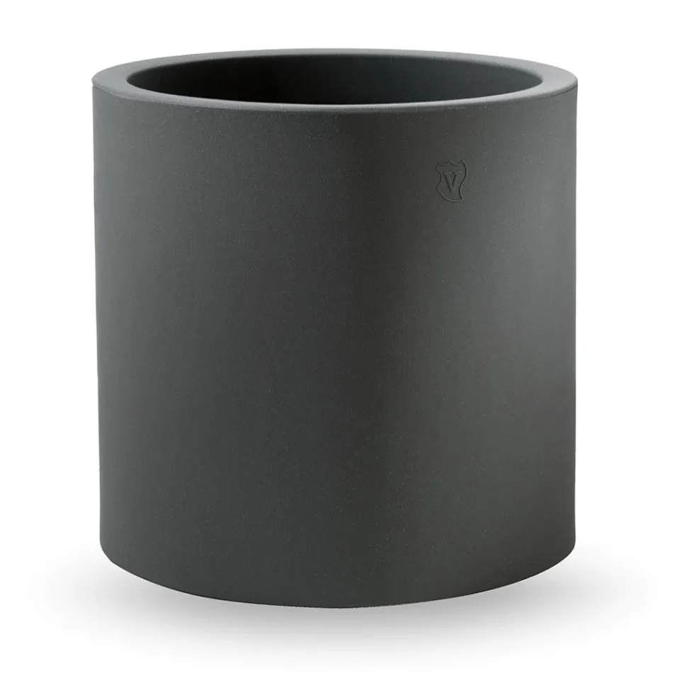 Cylindrical Shape Decorative Vase in Polyethylene Made in Italy - Tonello Viadurini