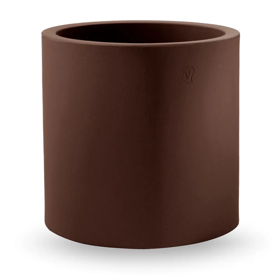 Cylindrical Shape Decorative Vase in Polyethylene Made in Italy - Tonello Viadurini