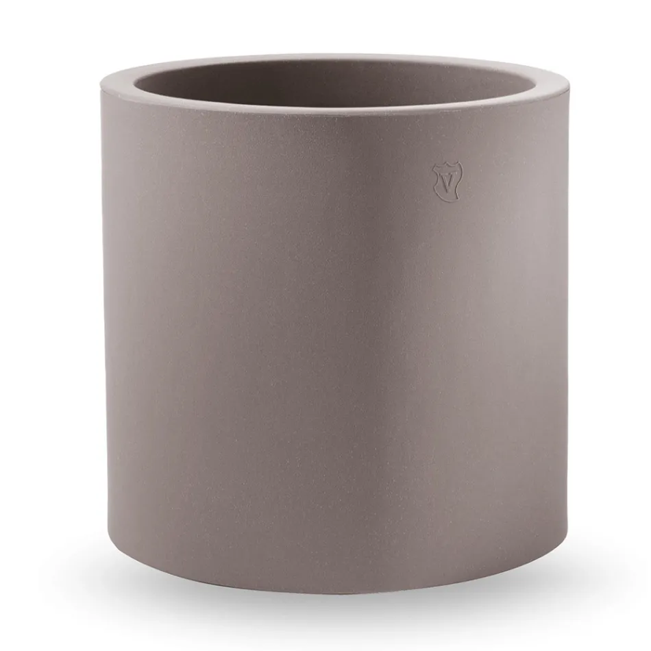 Cylindrical Shape Decorative Vase in Polyethylene Made in Italy - Tonello Viadurini