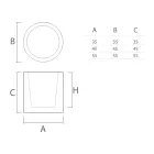 Cylindrical Shape Decorative Vase in Polyethylene Made in Italy - Tonello Viadurini