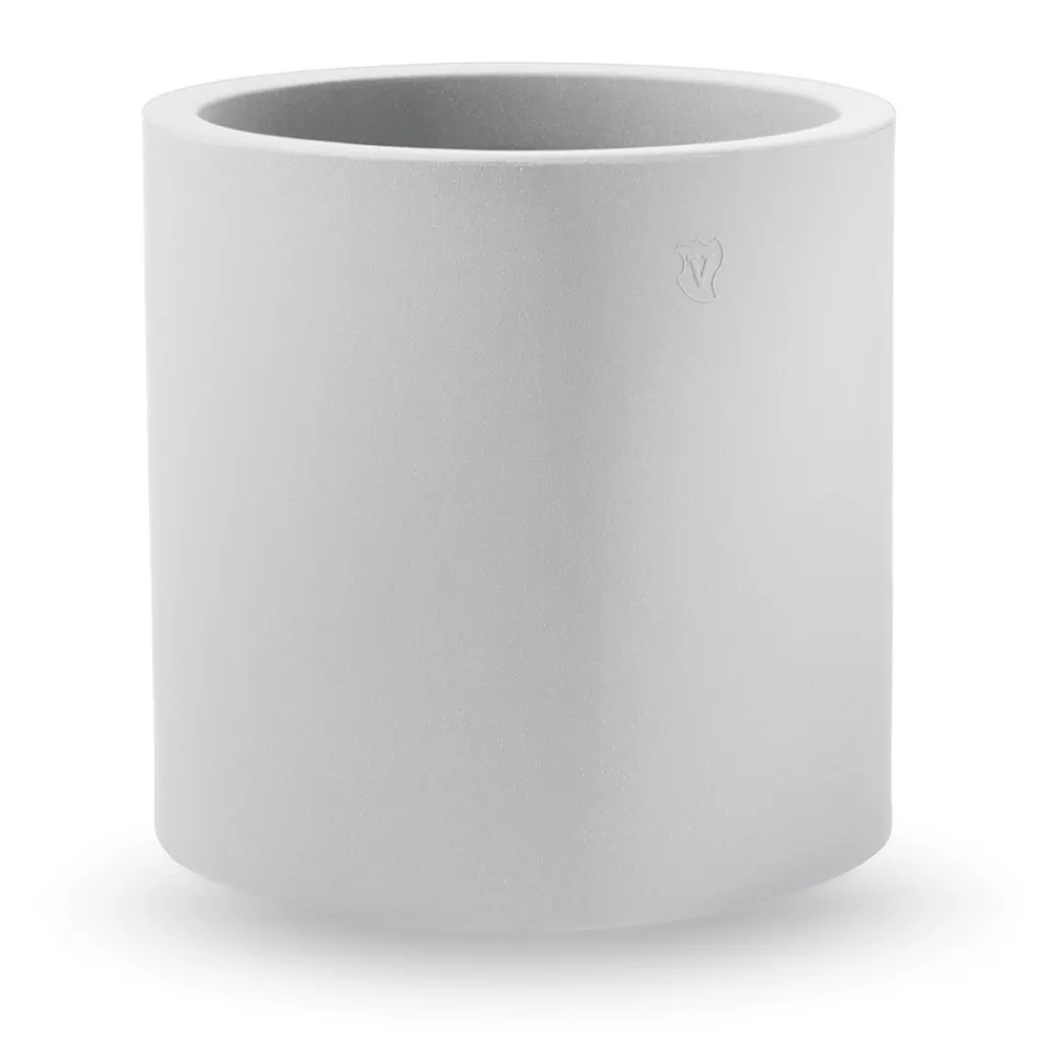 Cylindrical Shape Decorative Vase in Polyethylene Made in Italy - Tonello Viadurini