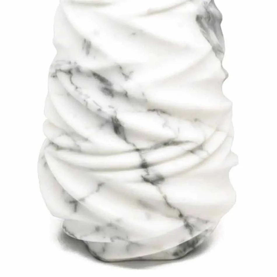 Arabesque Marble Design Decorative Vase Made in Italy - Brock Viadurini