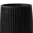 Decorative Vase in White Carrara Marble or Portoro Design with Stripes - Cairo Viadurini