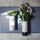 White Carrara Marble Decorative Vase Made in Italy Design - Nevea Viadurini