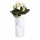 White Carrara Marble Decorative Vase Made in Italy Design - Nevea Viadurini