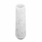Modern White Carrara Marble Decorative Vase Made in Italy - Cairo Viadurini