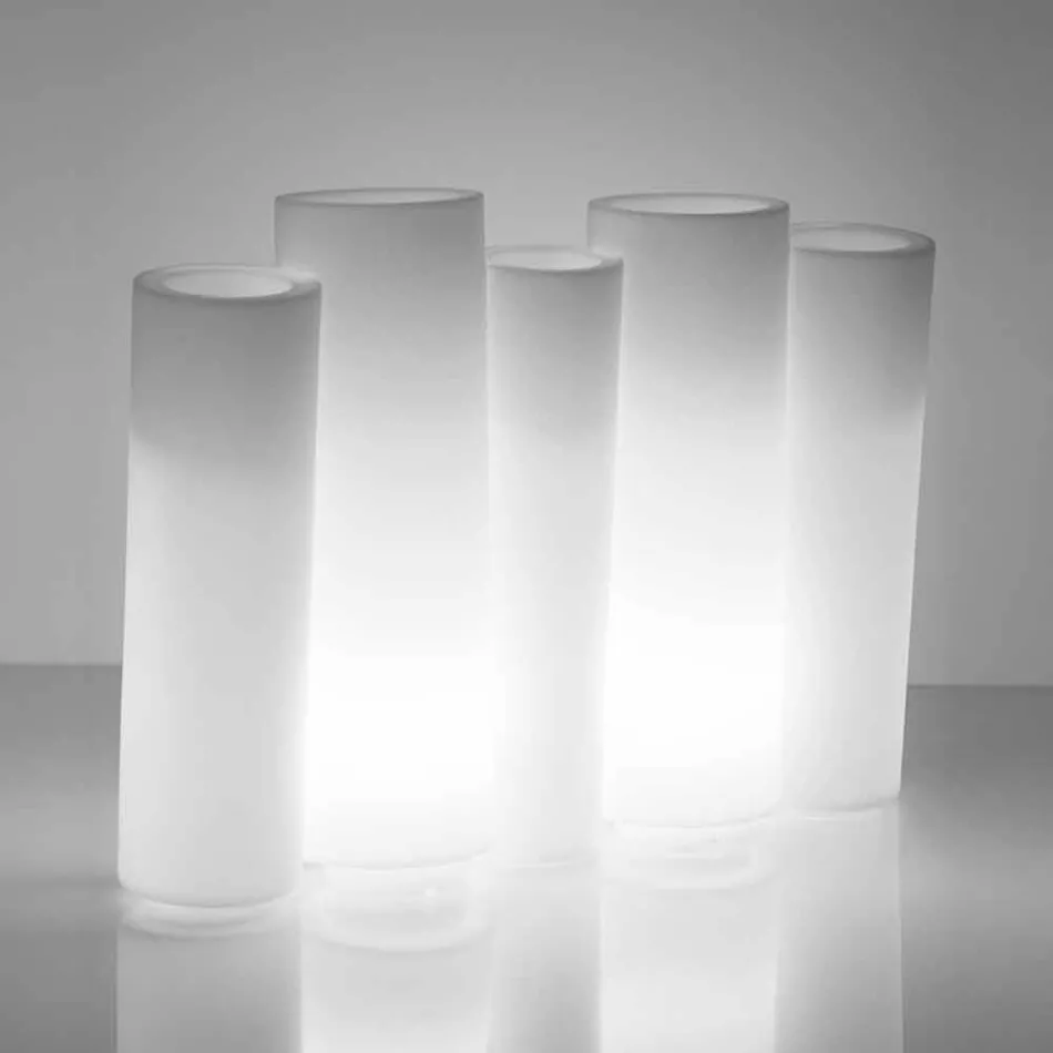 Bright decorative vase Slide Bamboo of modern design made in Italy Viadurini