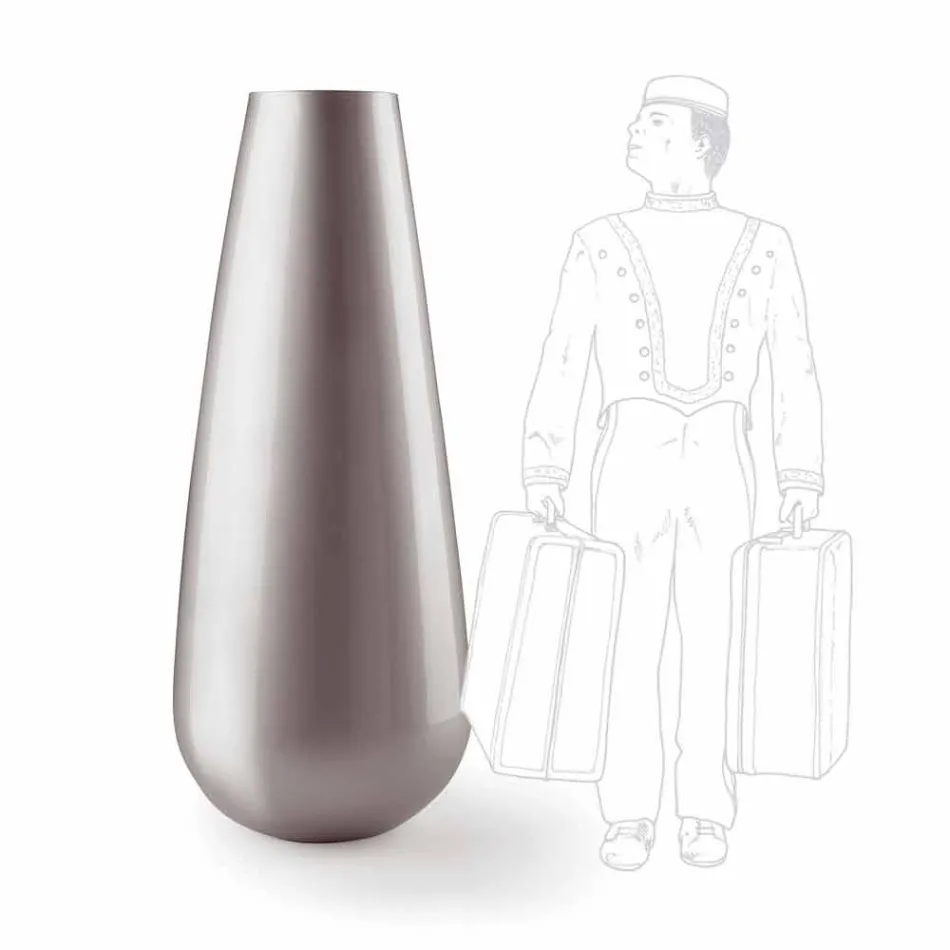 Outdoor Decorative Design Vase in Polyethylene Made in Italy - Menea Viadurini