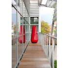 Outdoor Decorative Design Vase in Polyethylene Made in Italy - Menea Viadurini