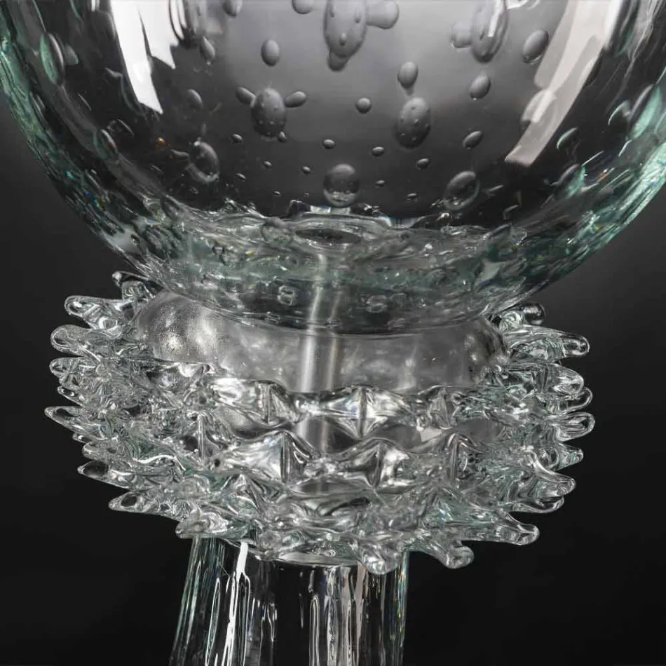 Elegant Indoor Vase in Blown Murano Glass Made in Italy - Copernicus Viadurini