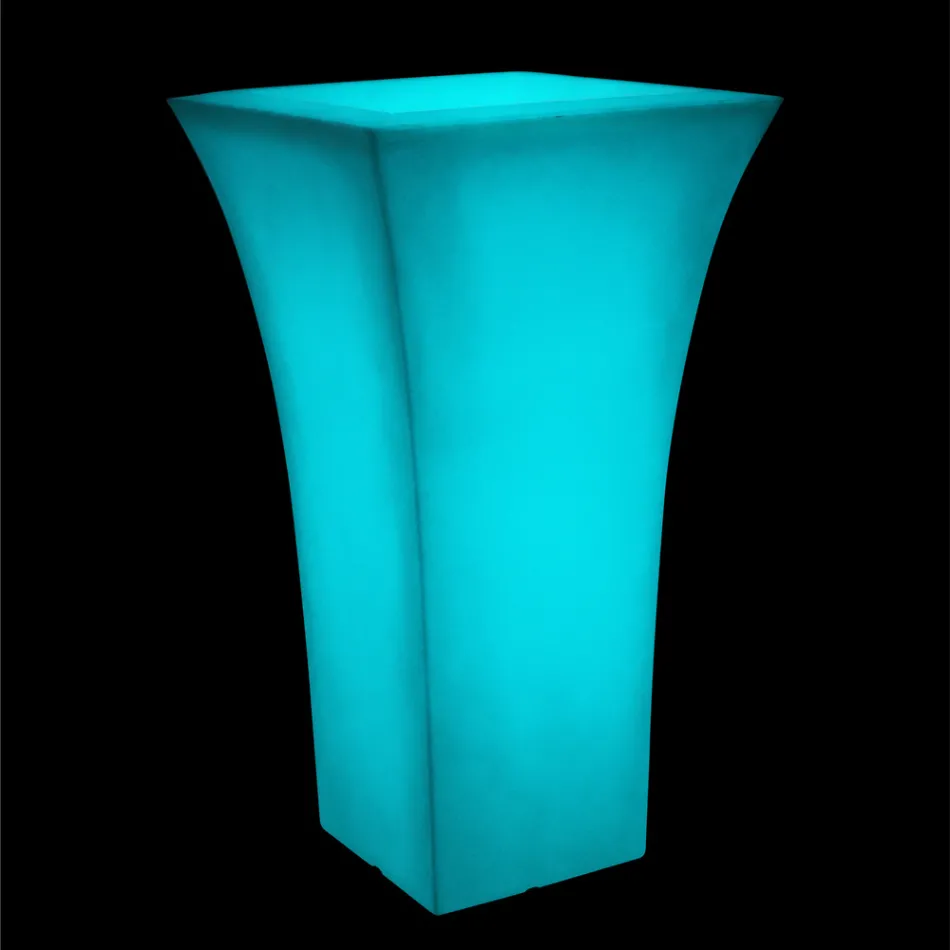 Garden Flower Pot in Colored Polyethylene Made in Italy - Tremont Viadurini