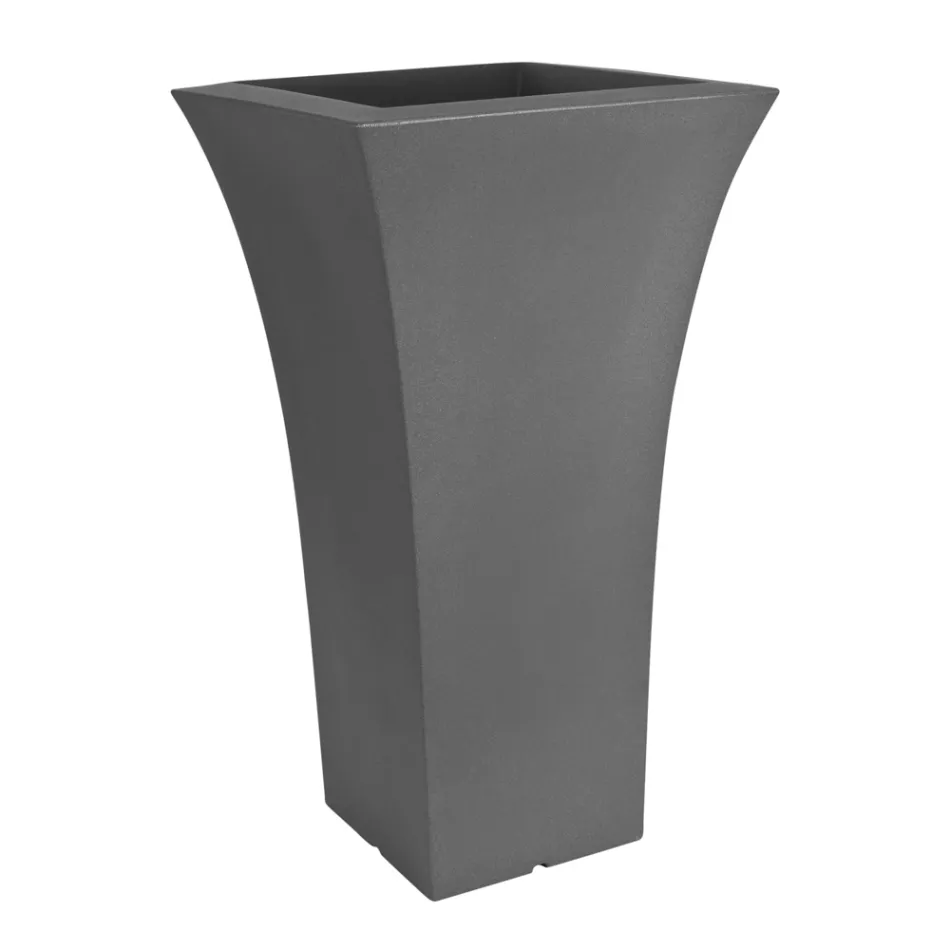 Garden Flower Pot in Colored Polyethylene Made in Italy - Tremont Viadurini