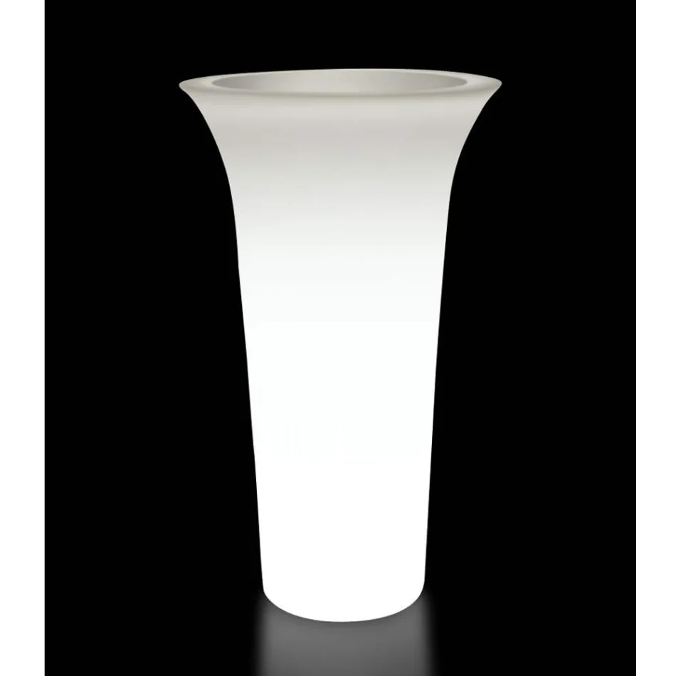 Round Garden Planter in Polyethylene Made in Italy - Tremont Viadurini