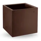 Vase in Colored Polyethylene Cubic Shape Made in Italy - Tonello Viadurini