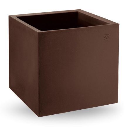 Vase in Colored Polyethylene Cubic Shape Made in Italy - Tonello Viadurini