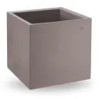 Vase in Colored Polyethylene Cubic Shape Made in Italy - Tonello Viadurini