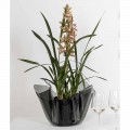 Fumé outdoor/indoor vase with a modern design Pina, made in Italy