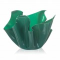 Modern design outdoor / indoor pot Pina, green finish, made in Italy