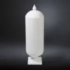 Modern Handmade White Ceramic Vase Made in Italy - Chantal Viadurini