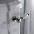 Classic Design Monoblock Vase in White Ceramic Made in Italy - Marwa Viadurini