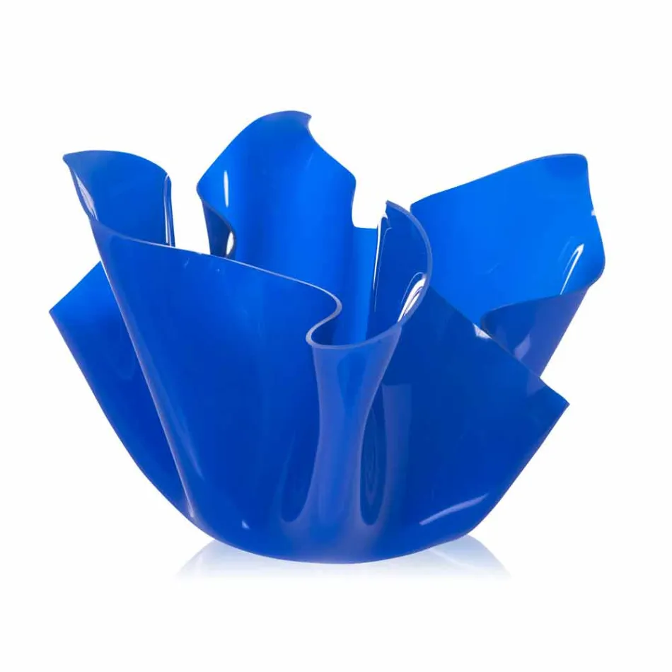 Multipurpose outdoor / interior vessel Pina blue, modern design, made in Italy Viadurini