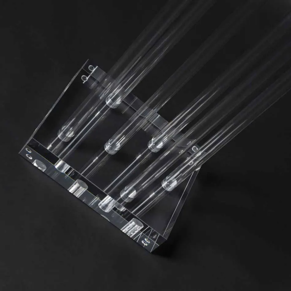 Transparent Plexiglass Indoor Vase Made in Italy - Fortunato Viadurini
