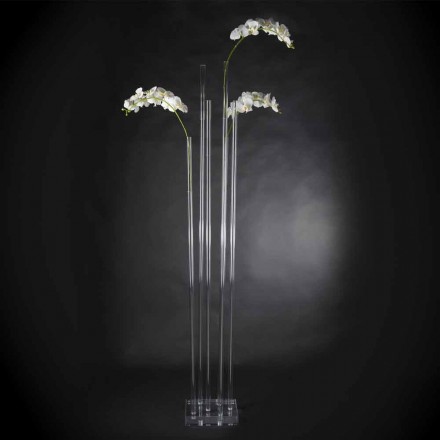 Transparent Plexiglass Indoor Vase Made in Italy - Fortunato Viadurini