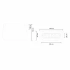 White Design Indoor or Outdoor Vase in Three Sizes, 2 Pieces - Pandora by Myyour Viadurini