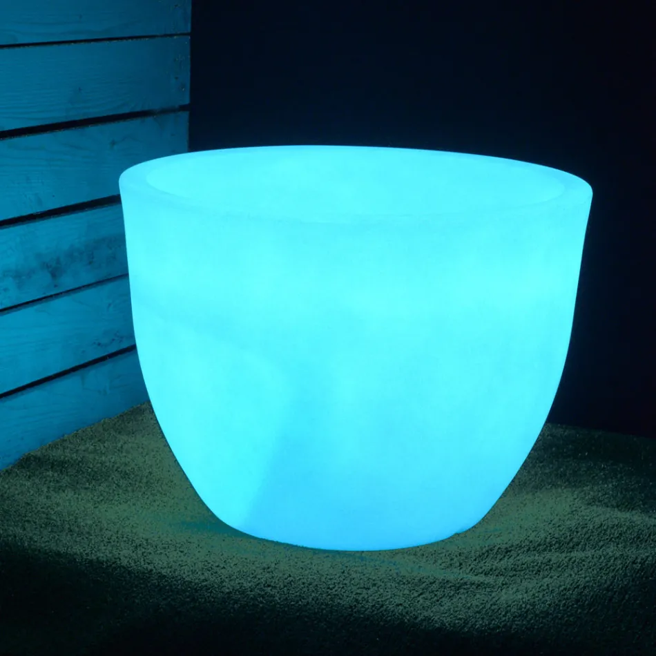Fluorescent Vase for Indoor or Outdoor 3 Dimensions Made in Italy - Fluos Viadurini