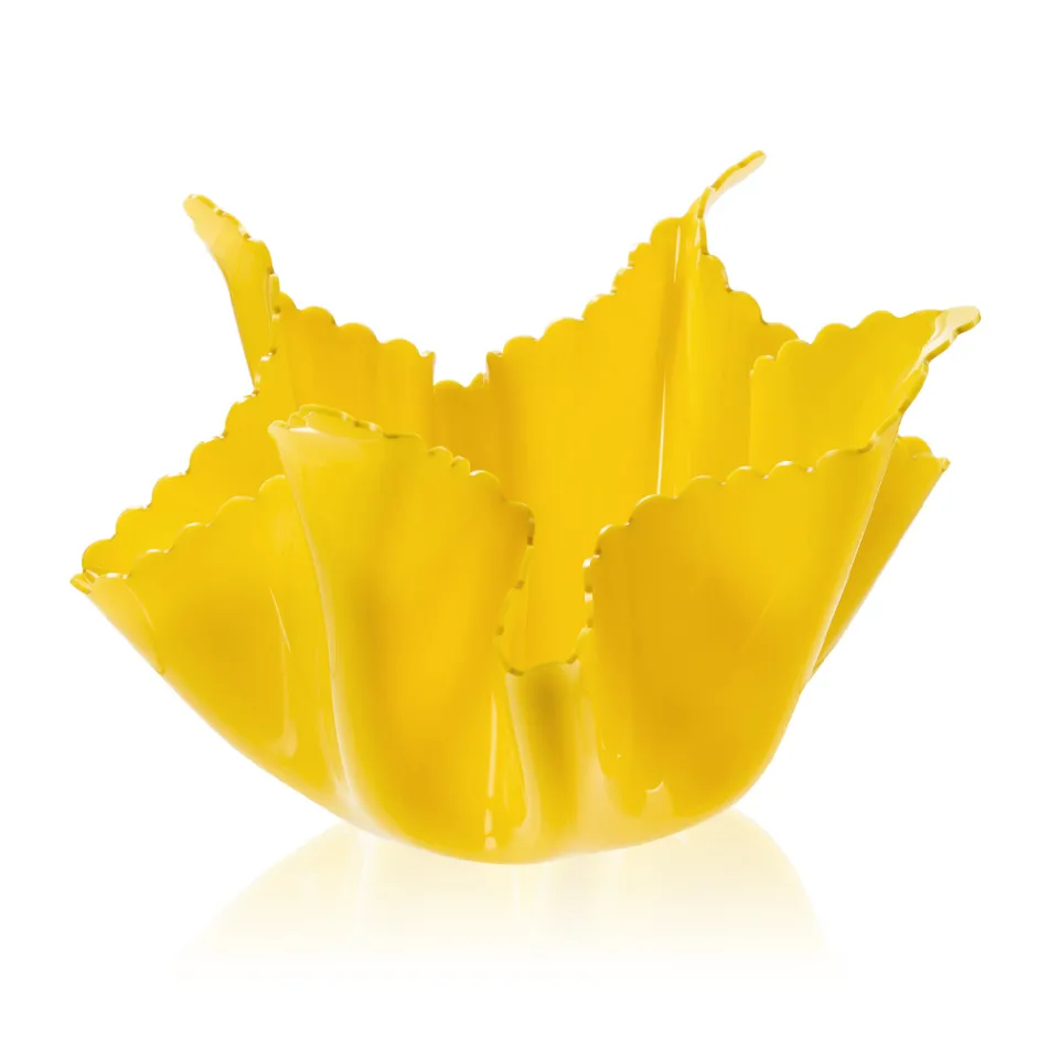 Recyclable Draped Colored Plexiglass Vase 2 Pieces 2 Sizes - Gabria Viadurini