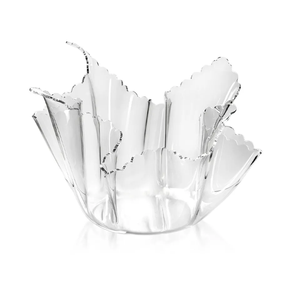 Recyclable Draped Colored Plexiglass Vase 2 Pieces 2 Sizes - Gabria Viadurini