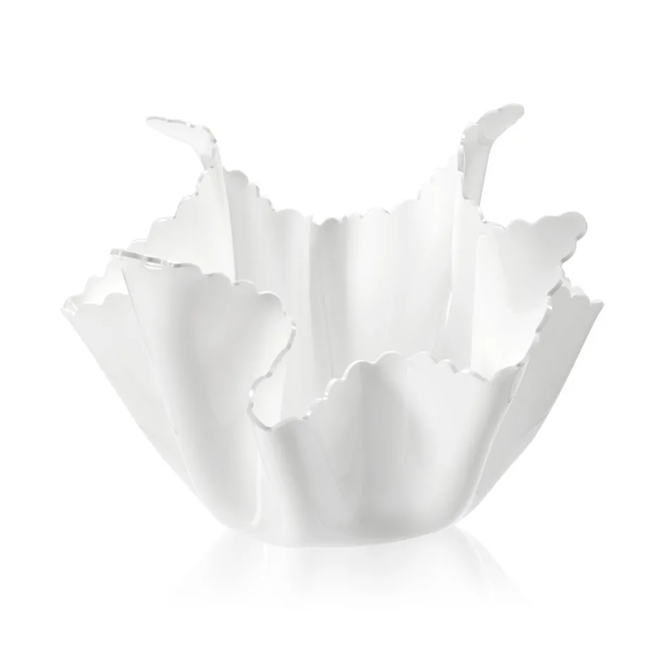 Recyclable Draped Colored Plexiglass Vase 2 Pieces 2 Sizes - Gabria Viadurini