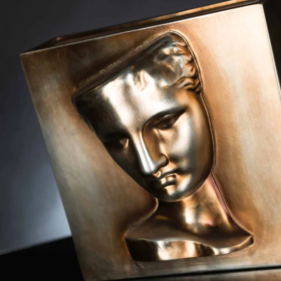 Modern Rectangular Vase in Colored Ceramic Handmade in Italy - Lucas Viadurini