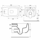 Modern design white ceramic suspended vase Gaiola, made in Italy Viadurini