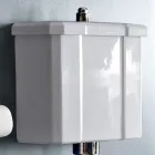 Floor-mounted WC with Ceramic Cassette and Made in Italy Black Seat - Marwa Viadurini