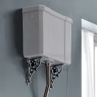 Ceramic Floor Vase with Cassette Made in Italy - Marwa Viadurini