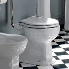 Ceramic Floor Vase with Cassette Made in Italy - Marwa Viadurini