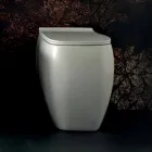 White ceramic WC vase with modern design Gais, made in Italy Viadurini