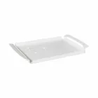 Serving Tray with Flowers in White, Blue or Mud Iron - Marken Viadurini