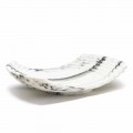 Curved Decorative Tray in Arabescato Marble Made in Italy - Clifton