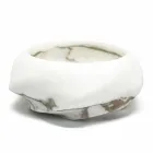 Round Design Tray in Arabescato Marble Made in Italy - Casimir Viadurini