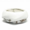 Round Design Tray in Arabescato Marble Made in Italy - Casimir