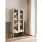 Showcase Complete with Two Doors and Three Glass Shelves Made in Italy - Candy Viadurini