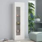 Design Living Room Display Cabinet in White, Anthracite or Concrete Wood - Suzana Viadurini