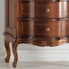 Living Room Display Cabinet 1 Door and 2 Wooden Drawers Made in Italy - Leonor Viadurini