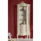 Living Room Wooden Showcase with 1 Luxury Door Made in Italy - Leonor Viadurini